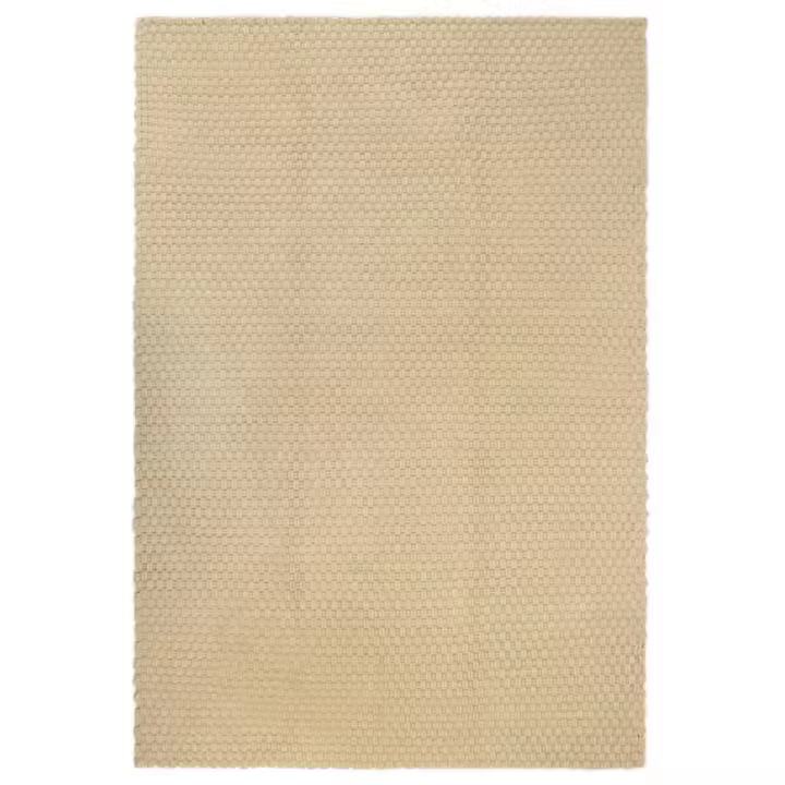 vidaXL Alfombra rectangular algodón 120x180 cm Color Natural,  Antracita,  Gris y mas Alfombras de área  Alfombra de Piso para Sala de Estar Dormitorio Habitación Salón - 1