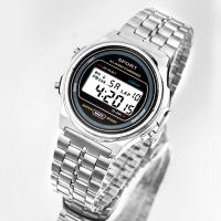 Reloj Digital Elegante Para Mujer En Oro Y Plata De Acero Inoxidable Reloj De Pulsera Electrónico Para Negocios Y Hombres - details 19