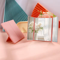 Espejo De Maquillaje Portátil Ajustable Trípode Triple Plegable De Plástico Rosa Verde Herramienta De Belleza Para Mujeres - details 5