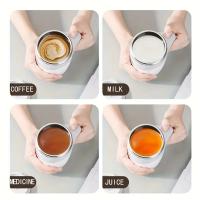 Taza Magnética Automática De Acero Inoxidable Para Café Y Batidos Eléctricos Tetera Inteligente Con Mezclador Rotatorio - details 1