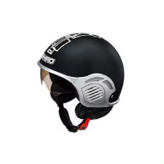 SHIRO SH-482 GLORY NEGRO MATE JET CON GAFAS ABATIBLES - 1