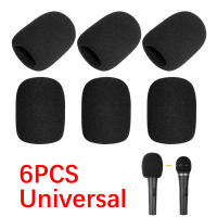 6pcs Funda Para Micrófono De Espuma De Alta Densidad Protección Anti-Viento Para La Mayoría De Los Micrófonos Estándar - details 0
