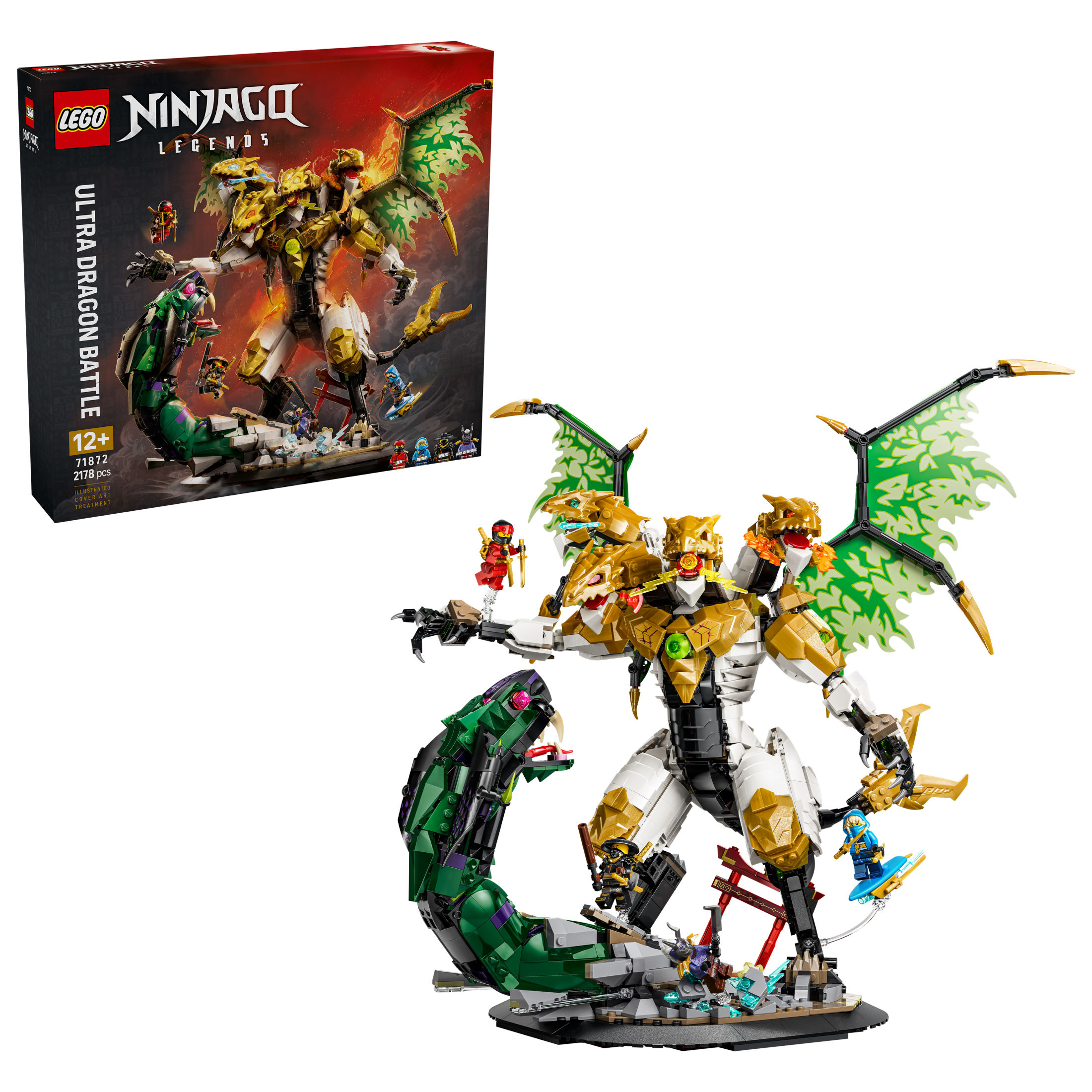 [PREVENTA] LEGO® 71872 NINJAGO Batalla del Ultradragón - Figura Articulada de Dragón