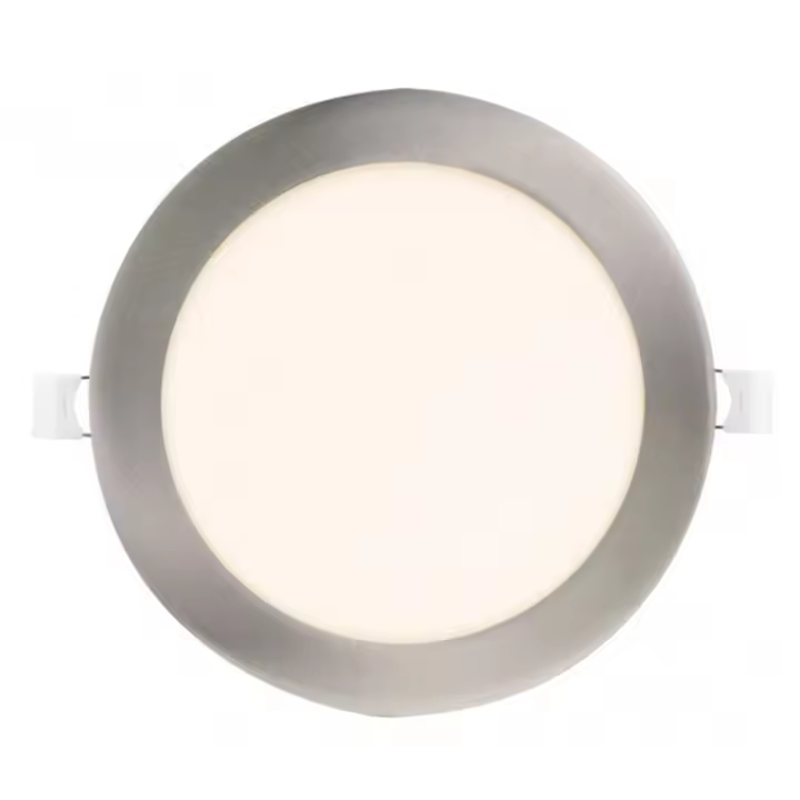 FABRILAMP FAB 146892403 | Downlight Obsidiana 24w 4000k Niquel Redondo 2040lm 2,5x30x30 Cm Corte 27,5 Cm - Focos Empotrables LED - 1