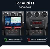 Junsun 11.5" QLED 2K Radio Android 13 CarPlay Auto para Audi TT MK2 8J 2006 2007 2008 2009 2010 2011 2012 2013 2014 sistema multimedia inteligente con CarPlay - details 2