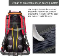 70L Mochipa Grande Para acampar y senderismo, Mochipa Ligera impermeable de gran capacidad para exteriores para hambres y mujeres - details 3