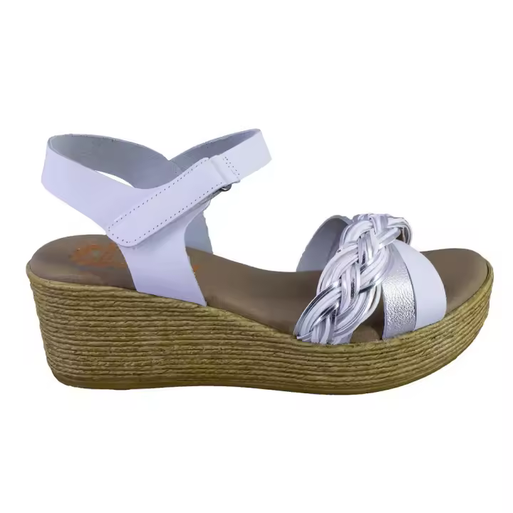 PORRONET 2961 Sandalias de mujer blanco PIEL 523 - 1