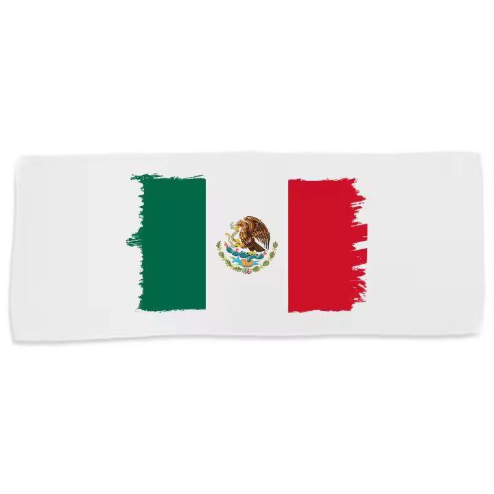 MERCHANDMANIA TOALLA MEDIANA GIMNASIO ABSORBENTE bandera mejico pais gobierno mexico suave con bolsita - 1