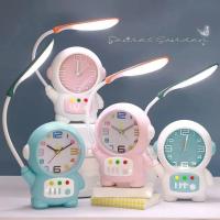 Lámpara De Escritorio Astronauta Con Reloj De Luz Alumbrado Calefactor Para Niños Decoración De Hogar Luz Nocturna Para Lectura - details 4