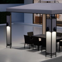 Lámpara Solar Exterior IP65 Para Jardín Luz Ajustable De Alta Brillo Con Sensor De Temperatura Decorativa Para Vivero - details 4