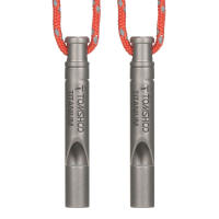 Whistle De Emergencia De Titanio TOMSHOO Con Cordón Para Camping Senderismo Exploración De Exteriores Y Sobrevivencia - details 0