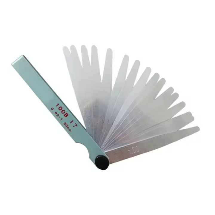 Gauge De Inserción De 17 Hojas En Acero Inoxidable Precisión Alta Para Ajuste De Válvulas Del Motor Rango 0.02-1mm Herramienta De Reparación De Motocicleta - 1