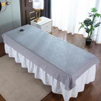 Sábanas De Belleza Para Salón De Cosméticos Y Masajes Tratamiento SPA Sábanas Suaves Para Mesa De Cama Con Agujero Material Poliéster/Celulosa Impresión De Plantas Para Adultos - details 5