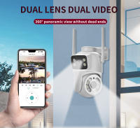 Cámara IP HD 8MP Dual Con Pantalla Y Lente Mini PTZ WIFI Exterior Seguridad Automática Tracking CCTV Monitorización ICSee - details 2
