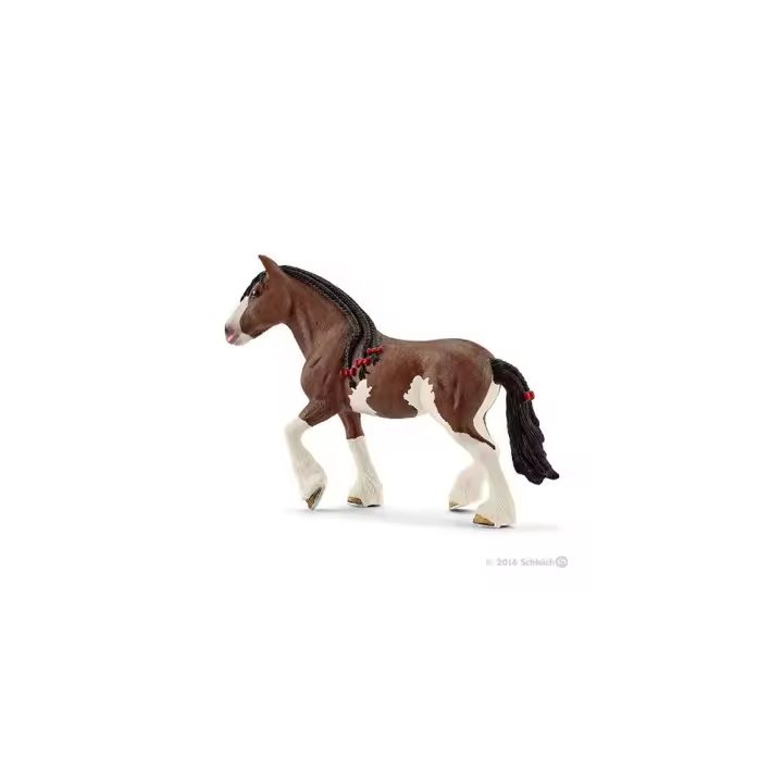 Schleich Yegua Clydesdale Herraduras Pesadas - Ideal para Desfiles - 1