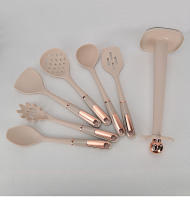 Utensilios De Cocina De Silicona Antiadherente Herramientas De Cocina Modernas Resistentes Al Calor Con Pátina Dorada - details 11