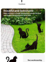 Adorno De Jardín Para Gato En Metal Palique De Tierra Para Exterior Decoración De Arte Para Balcones Y Jardines - details 3