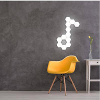 Lámpara De Pared LED Hexagonal Con Interruptor Táctil Smart Home Para Dormitorio Y Sala De Estar Luz Nocturna Cuantum AC 110 220V - details 6