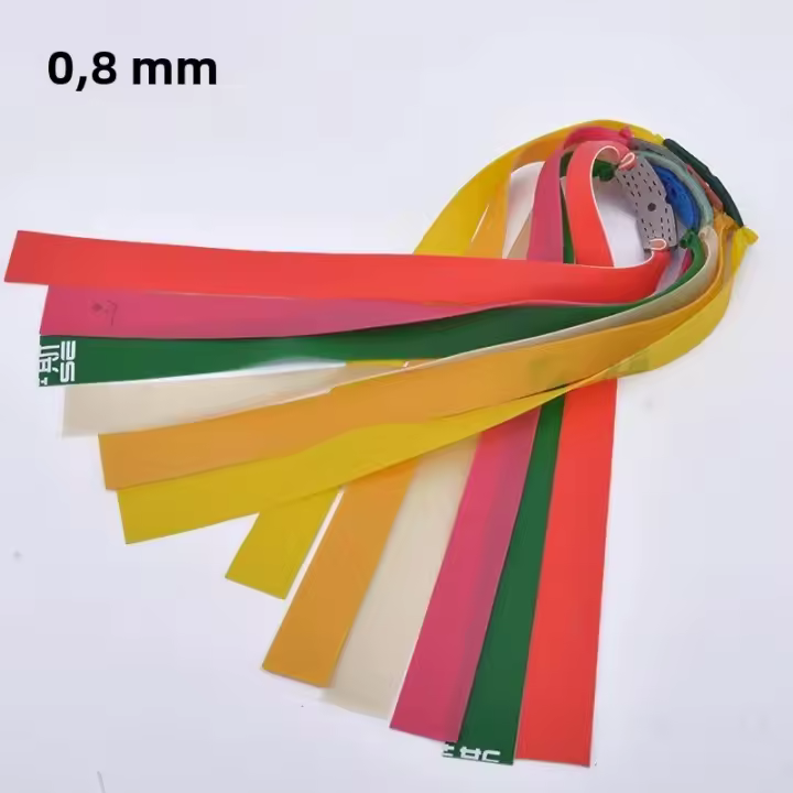 Kit De Arco De Bungee Con 10 Piezas De Goma Elástica Plana Para Slingshot Color Aleatorio Juguete Práctico De Tamaño Medio - 1