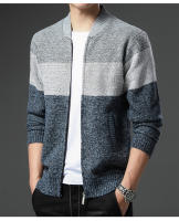 Chaqueta De Fleece Para Hombre Cardigan Grueso De Otoño E Invierno Elegante Y Ajustado Marcas De Lujo Abrigo De Cuello Alto Con Bolsillos Para Uso Diario - details 20
