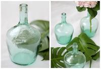 LILI HOME Jarrón Garrafa de Vidrio Reciclado – Estilo Mediterráneo Artesanal desde 4L hasta 16L Un objeto atemporal que une diseño, sostenibilidad y calidez. Cada pieza es única, soplada a mano con un acabado que conserva la belleza natural del vidrio re - details 1