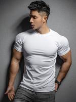 Camiseta De Deporte Para Hombre 2024 Camiseta De Entrenamiento Elasticidad Secado Rápido Manga Corta Para Running Y Gimnasio Estilo Casual - details 4