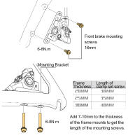 CHASER Conversión Ultraligera De Freno De Disco Para Bicicleta De Carretera R8170 Montaje Delantero Y Trasero Compatible Con Shimano SRAM - details 7