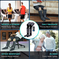 Masajeador De Piernas Pressotherapy Recargable 2000mah Con Almohadillas De Aire Para Túnel Y Pielón Dispositivo De Masaje Para Relaxación Muscular Y Alivio Del Dolor - details 8