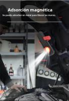 Luz De Trabajo COB Para Automóviles Con Adhesión Magnética Fuerte Y Soporte De Ajuste Para Mantenimiento De Emergencia Luz De Banda De Trabajo Tipo Combo Potencia 10W Color Temperatura 6500K - details 4