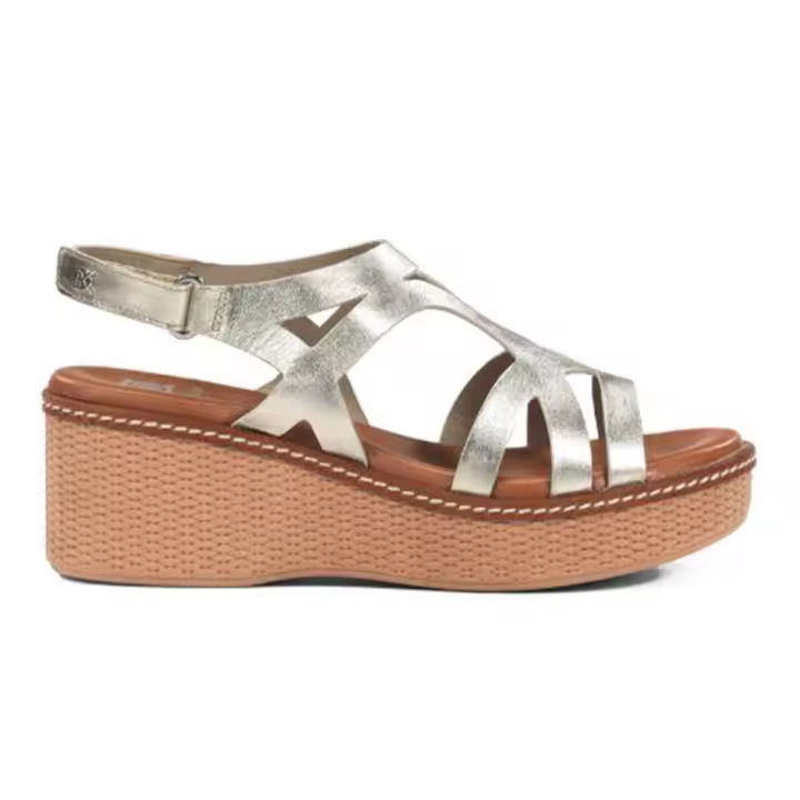 Sandalias Dorking modelo D9451-Ti en color Platino - 1