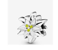 PANDORA Colgantes de Plata de Lei para Jardín, Encanto Edelweiss, Comes con embalaje de Caja De Regno original. - details 1