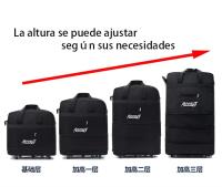 Bolsa de Viaje Multifuncional Ajustable con Altura Portátil de Mano con Ruedas y Correa de Hombro Ideal para Mudanzas y Viajes Compartimientos Espacioso Resistente al Agua y Durable - details 1