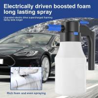 Eyector de espuma eléctrico portátil de 1,5 l, generador de espuma para lavado de autos, tipo pulverizador, recargable, neumático, pulverizador de agua a alta presión - details 7