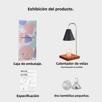 Lámpara Calentadora De Velas Con Timer Y Ajuste De Brillo Para Decoración De Habitación Luz De Noche Creativa Con Aromaterapia Regalo - details 10