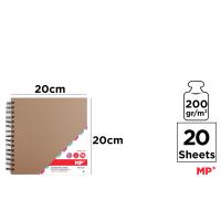 LILI HOME Álbum de Scrapbooking en Color Marrón y Negro Tamaños: 20 X 20 Cm y 30 X 30 Cm. Incluye 20 Hojas (40 Páginas) de Papel de Alta Calidad de 200 G/m² - details 2