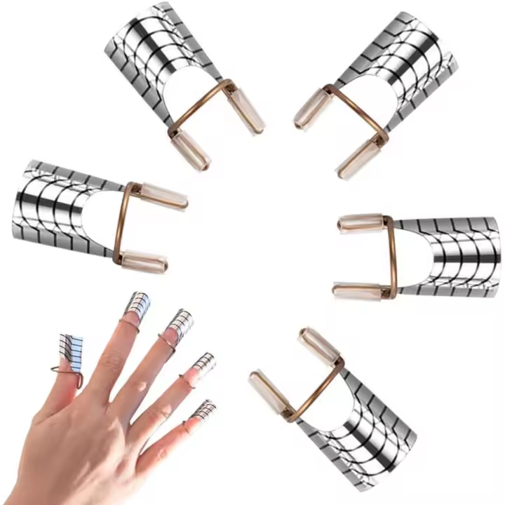 Formas de Uñas Reutilizables Accesorios de Arte en Belleza Herramienta de Extensión Guía de Manicura Arte Uñas Suministro de Hogar Salón Uñas - 1