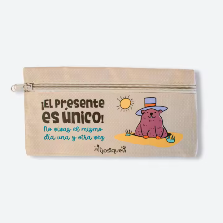 YOSIQUESE Estuche solidario  Modelo: El presente es único  Productos y regalos solidarios hechos por personas con discapacidad - 1