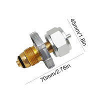 Adaptador De Recarga De Propano Para Estufa De Gas En Latón Conector De Botella De Aluminio Para Camping Y Actividades Al Aire Libre - details 8