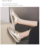 Zapatos De Mujer Casual Transversal De Primavera Y Otoño Verano Transpirables Con Correa Para Deporte Zapatos Vulcánicos Planos Sin Tacón - details 10