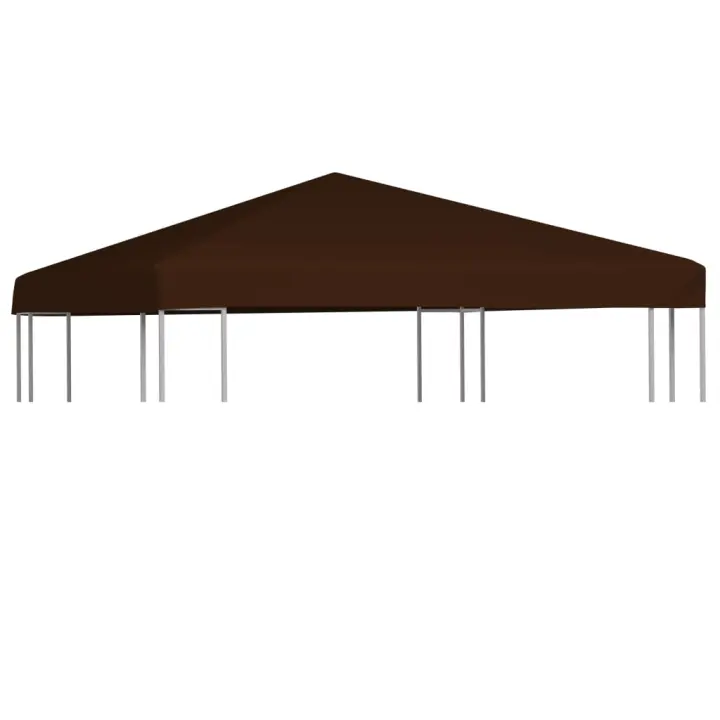 vidaXL Toldo de Cenador 310 g/m² 3x3 m Casa Jardín Dosel Lona Carpa Color Burdeos,  Taupé,  Marrón y mas - 1