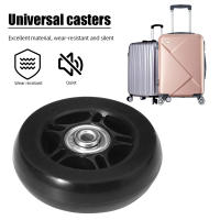 Ruedas De Equipaje Silenciosas Para Reparación Y Reemplazo De Maletas Partes De Suitcase Con Ejes De Diámetro 40/45/50/60/70/90mm Negro Material De Goma Y Metal - details 2
