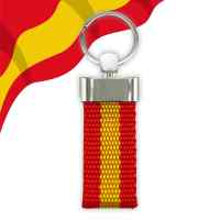 Banner - Llavero lona bandera de España rojo amarillo