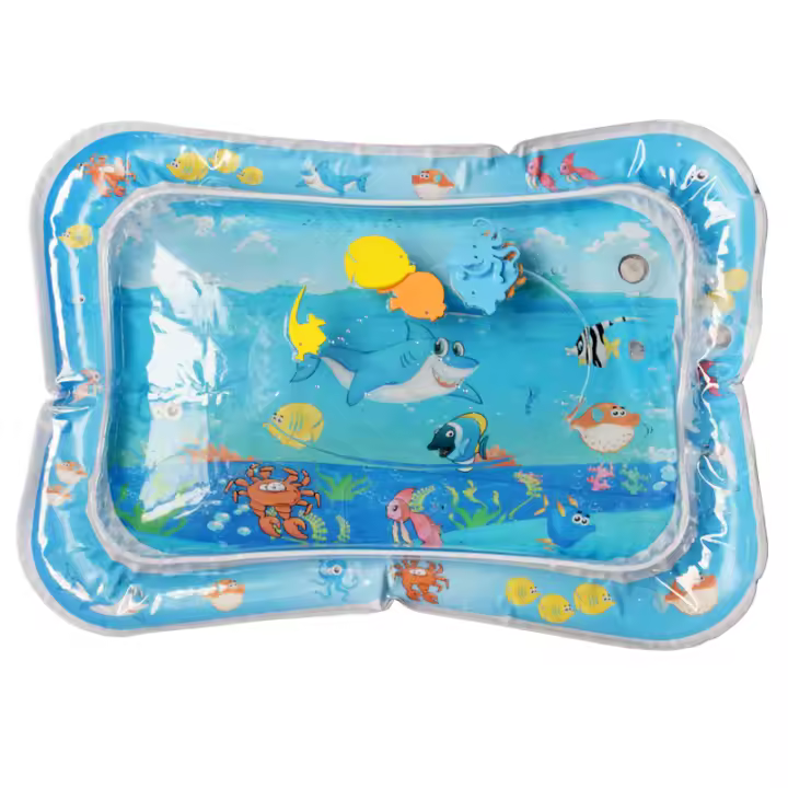 Juguetes Para Bebés Matriz De Juego Con Agua Inflable Para El Tiempo En El Estómago Desarrollo Temprano Para Infantes Y Niños Pequeños Material PVC Tamaño 66*50 Cm - 1