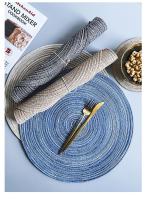 Mantelos Redondos De Lino Ecológico Antideslizantes Para Mesa De Comedor 4/6 Piezas Almohadillas Para Vajilla Y Tazas De Cocina - details 15
