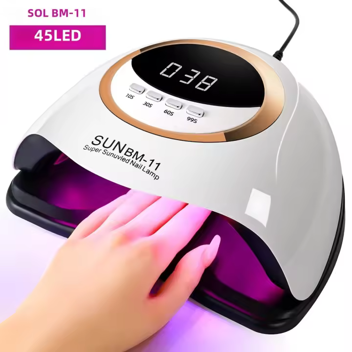 Lámpara LED UV Para Uñas Con Función De Memoria Para Secado De Esmalte De Gel Lámpara 45LEDs Para Manicura Uso Doméstico Y Salón De Uñas - 1