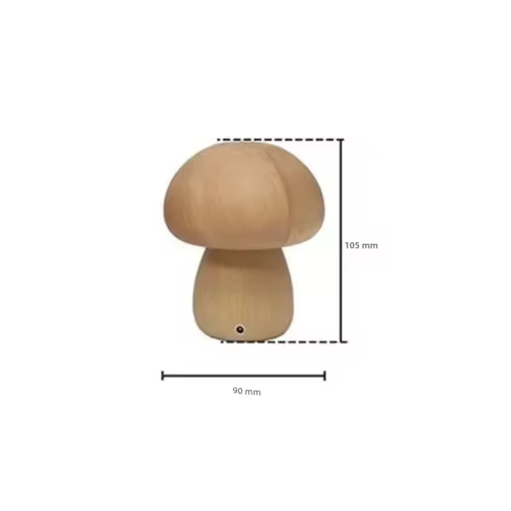 Lámpara De Mesa De Hongo Recargable Táctil Portátil Para Decoración Del Hogar Luz Nocturna Dimmer Para Dormitorio Pequeña Y Moderna - 1