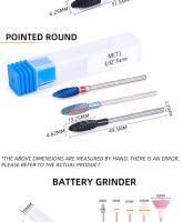 Cabeza De Pulido De Acero Tungsteno Para Quitar Cutículas Y Pretratamiento De Uñas Conjunto De Brocas Para Taladro - details 9