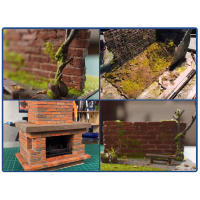 Molde De Silicona Para Miniaturas De Casa De Playa Con Bloques De Construcción Hacer Manualmente Decoración De Arte Para El Hogar Modelo De Cemento - details 1