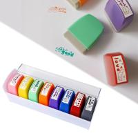 Juego De 8 Estampillas Para Profesor Incentivo Y Motivación Regalos Para Clase Escuela Oficina Educativa Para Niños Con Almacenamiento - details 4