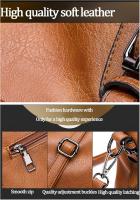 Bolsos de Mano para Mujer, de Piel elegante, estilo Retro Vintage, de diseñador, con ASA superior, estilo casual, con Bolso, para hombre, color marrón - details 3